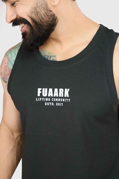 Fuaark Nz drip olive oversized tank top made of soft, breathable cotton with a relaxed fit, ideal for casual wear.