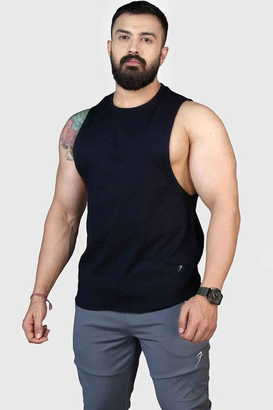 Fuaark NZ Navy Legacy DeepArm Tank Top, stylish and comfortable sleeveless shirt for casual wear and everyday outfits