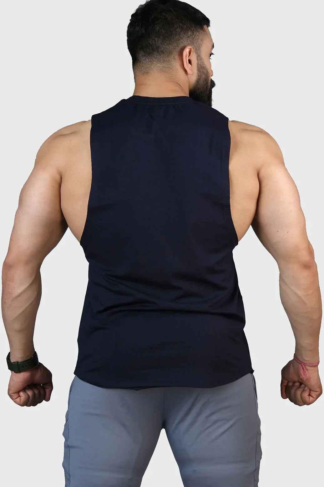 Fuaark Nz navy Legacy DeepArm tank top, stylish and comfortable sleeveless shirt for casual wear and everyday occasions.