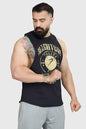 Men's deep arm tank top by Fuaark NZ, designed for athletic performance, sleeveless style with a fitted fit and breathable fabric.