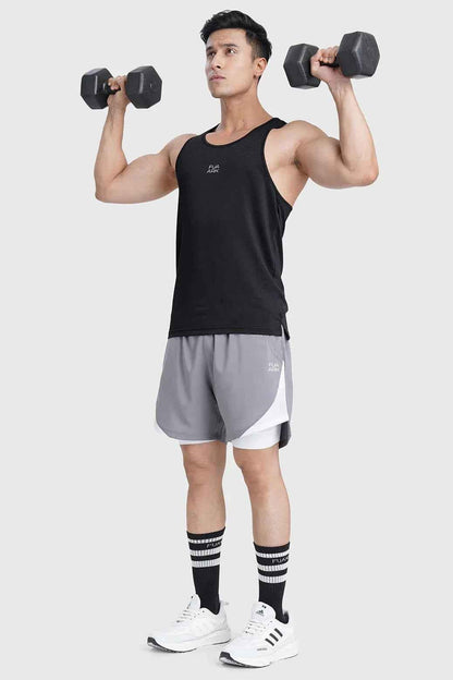 Fuaark Nz Sprint Black running tank top, lightweight and breathable athletic sleeveless shirt for active performance.