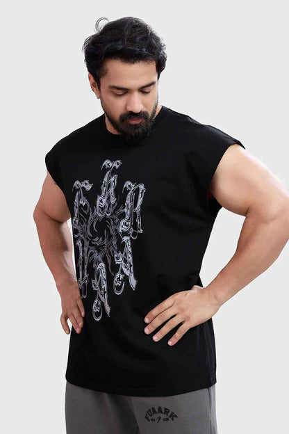 Black Fuaark Nz tank top, stylish and versatile sleeveless shirt, perfect for elevating everyday casual outfits.