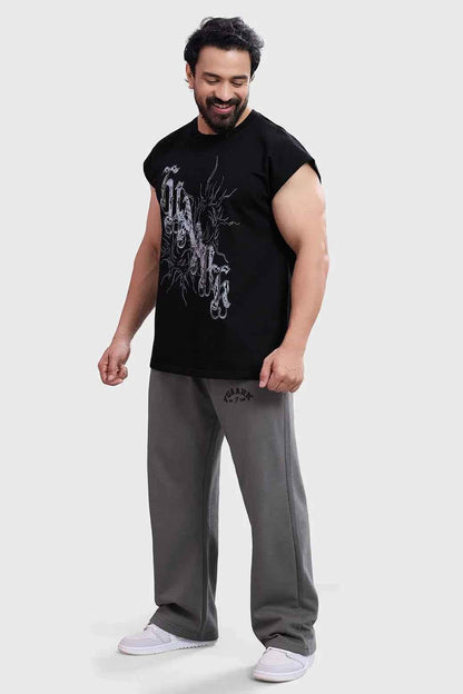 Fuaark NZ black capsleeves tank top, lightweight and comfortable, featuring a fitted design and simple style for casual wear.
