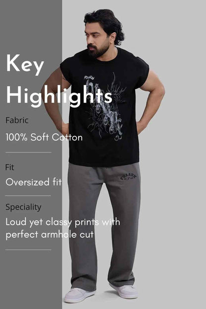 Fuaark Nz black capsleeves tank top with a fitted design, casual style, and smooth fabric for effortless comfort.