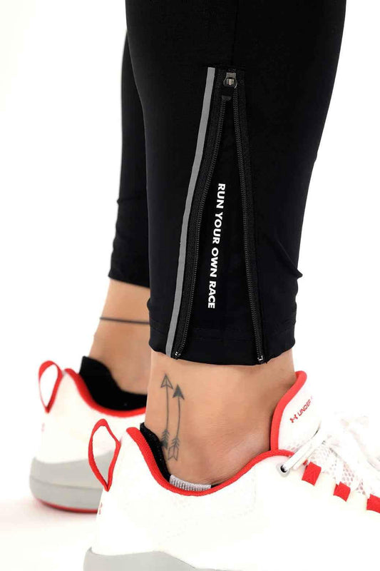 Black Nylon Supreme Track by Fuaark Nz showcasing the sleek design and durable nylon material.