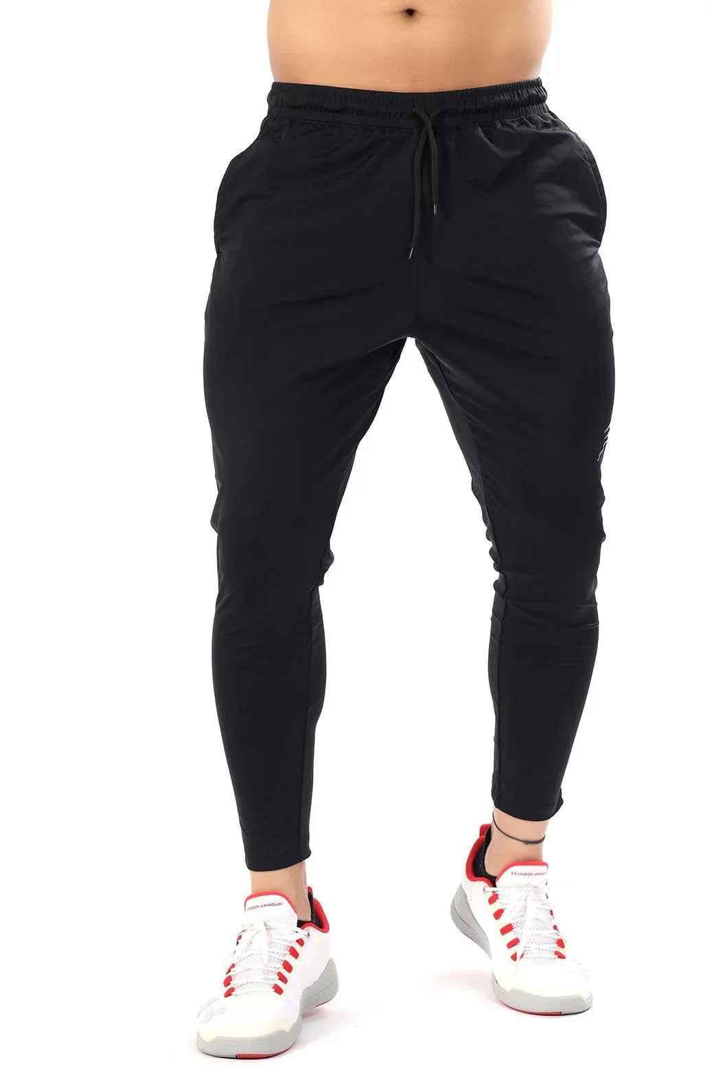 Black Nylon Supreme Tracks by Fuaark Nz, showing a sleek sports track with durable nylon material and stylish design.