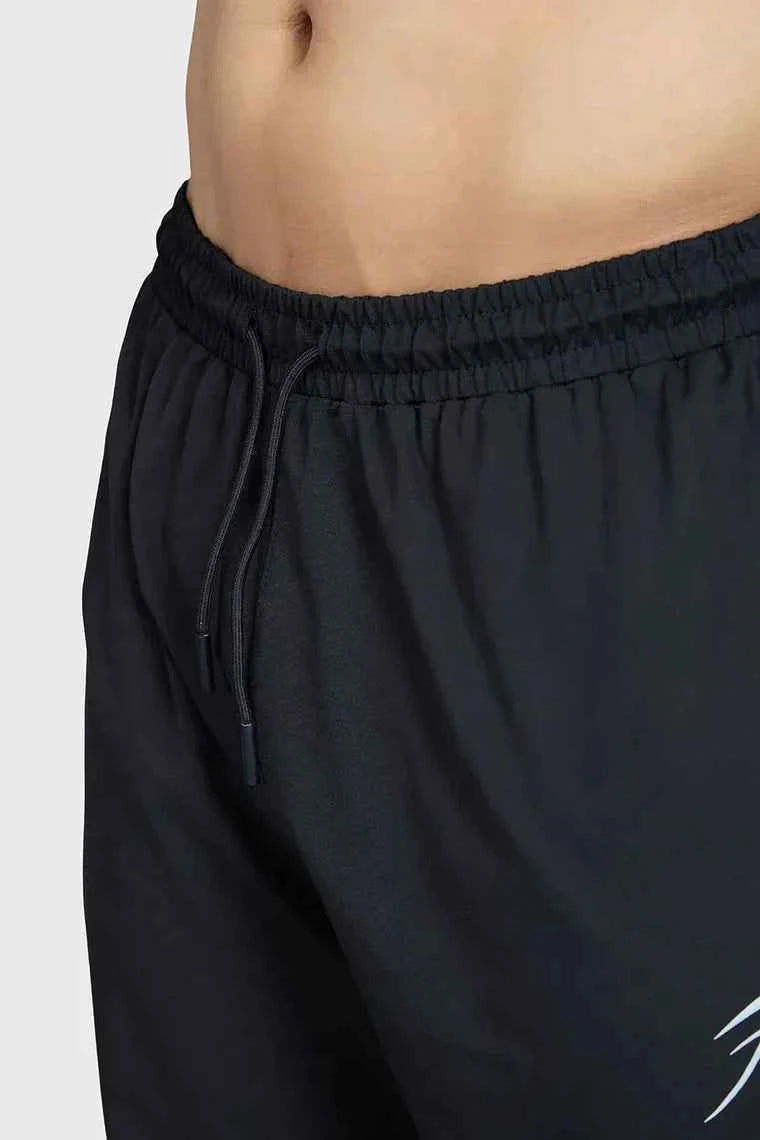 Fuaark Nz black casual track pants featuring a relaxed fit and comfortable fabric, ideal for stylish everyday wear.