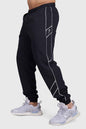 Black Fuaark Nz men's sprint joggers for track and activewear, designed for comfort and performance during workouts.