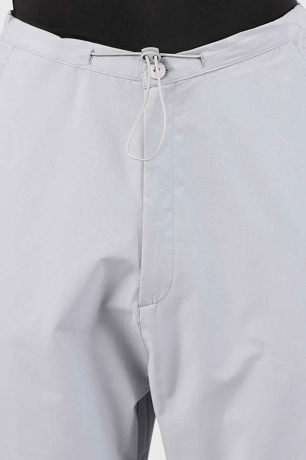 Light grey Fuaark Nz Sublime Parachute Pants track pants with a relaxed fit and drawstring waist, casual and comfortable for everyday wear.