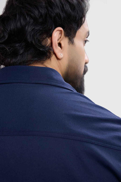 Navy Aero T-shirt by Fuaark Nz featuring a casual fit and soft fabric, displayed flat on a plain background.