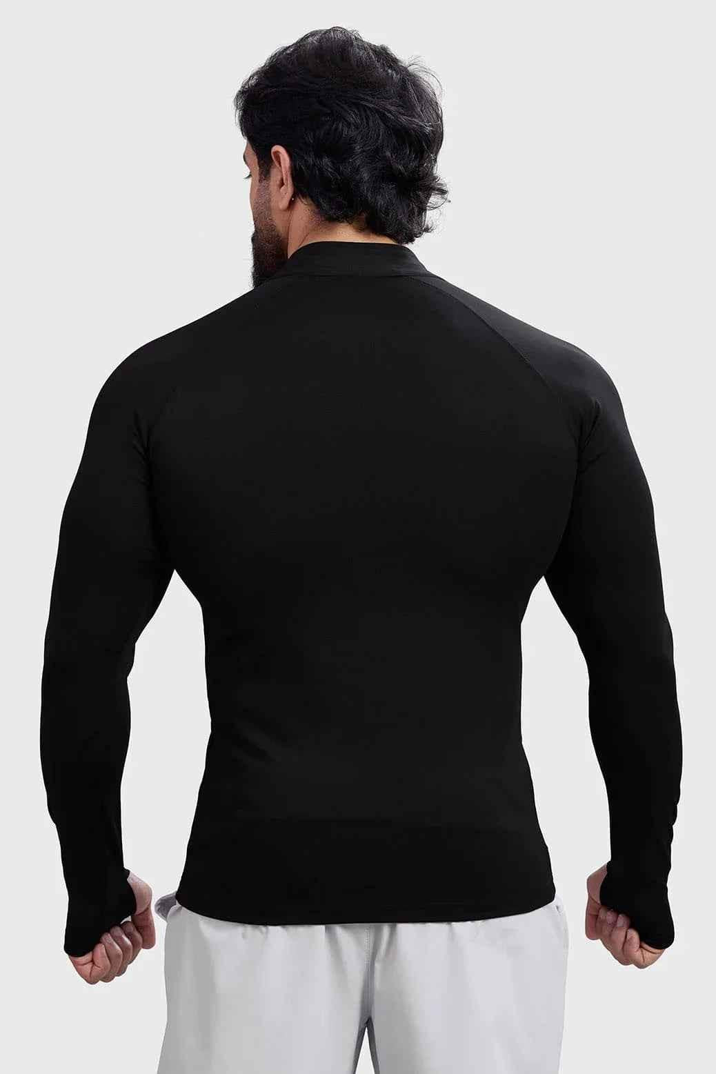 Black Fuaark NZ Axis Pullover T-shirt laid flat, showcasing the comfortable fit and minimalist design.