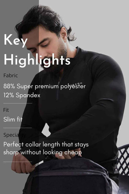 Black Axis Pullover T-shirt by Fuaark NZ, showing the casual fit and soft fabric, with a simple design and round neckline.