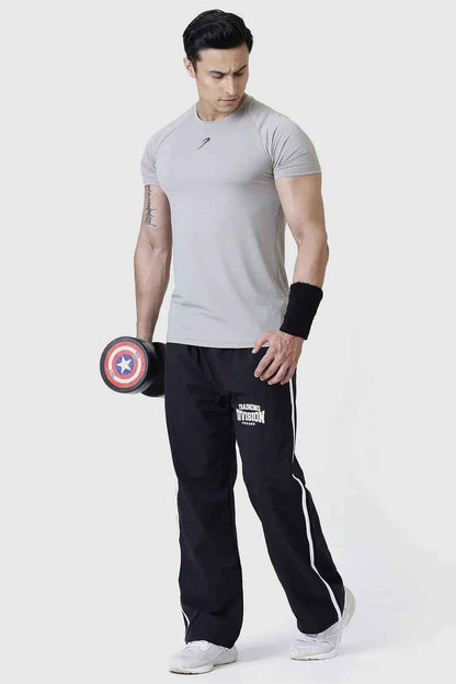 Light grey Fuaark Nz Bare Nylon T-shirt displayed flat, showcasing its soft fabric and simple design.
