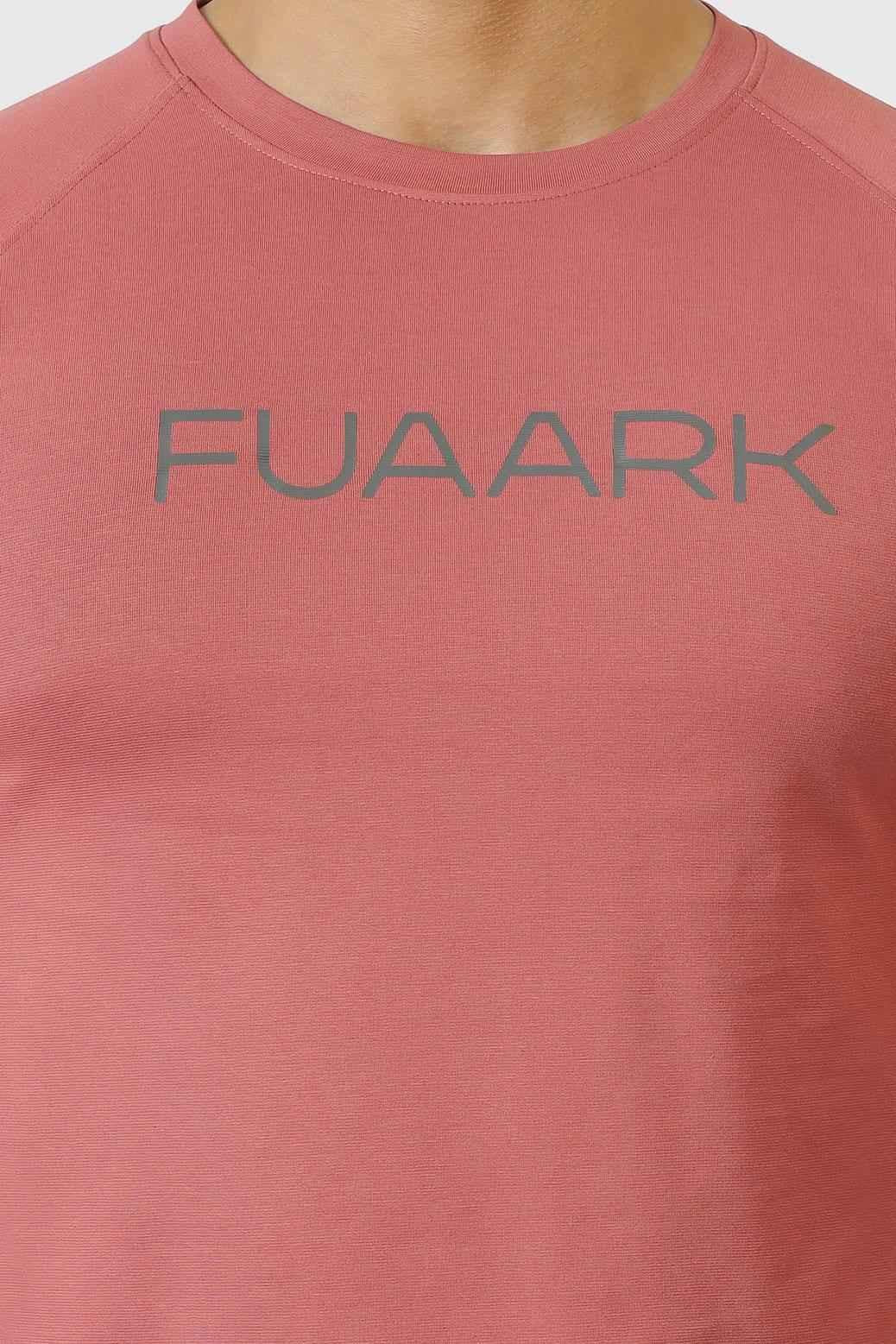 Fuaark Nz Chase Cranberry full sleeves T-shirt, comfortable casual wear with stylish design and vibrant cranberry color.
