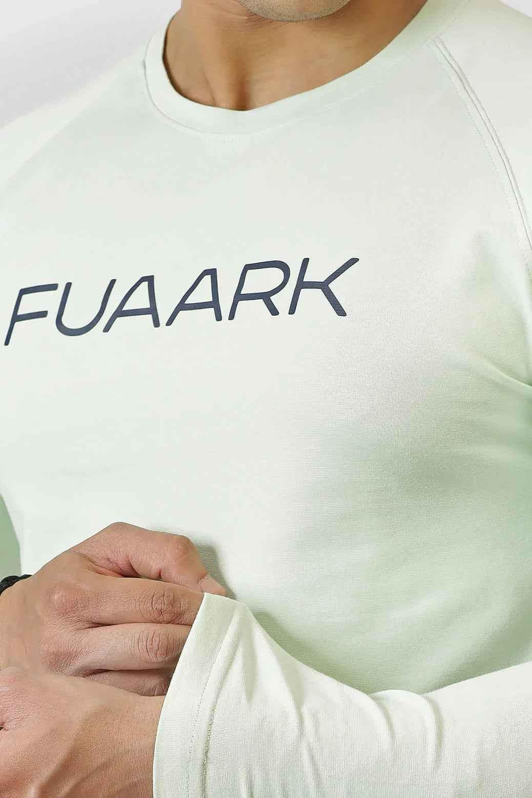 Fuaark Nz Chase lime green long sleeve T-shirt, soft and breathable fabric, ideal for casual everyday wear.