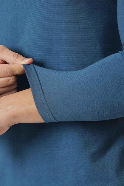 Fuaark Nz Chase Teal full sleeves T-shirt, casual style, lightweight fabric, perfect for stylish comfort.
