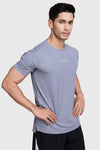 Checks Running T-shirt Ultimate Grey