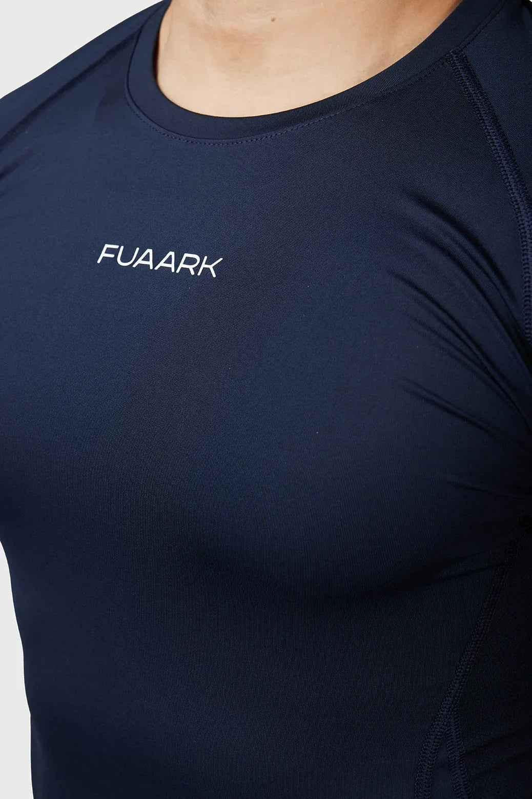 Navy Fuaark Nz Compression 2.0 Full Sleeves T-shirt, athletic fit, soft fabric, designed for comfort and performance.