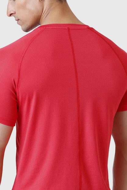 Red Dash T-shirt by Fuaark Nz, casual men's t-shirt with a bold graphic design, made from soft, comfortable fabric.