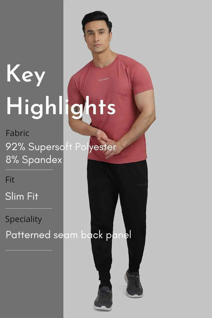 Deep red Fuaark Nz T-shirt featuring an ultra-soft feel and modern fit, perfect for everyday casual wear.