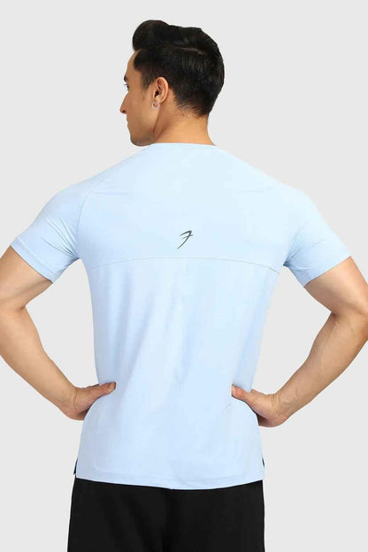 Sky blue sleek T-shirt from Fuaark Nz featuring a modern fit, casual style, and soft fabric for everyday wear.