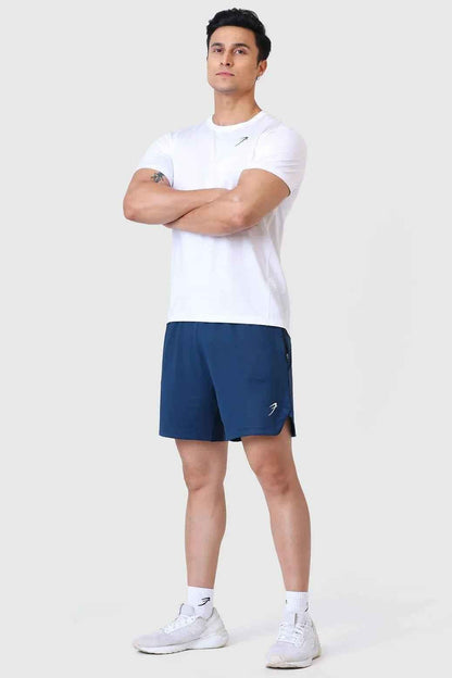 White Ember Running T-shirt by Fuaark Nz, showcasing a casual fit with the brand logo on the front.