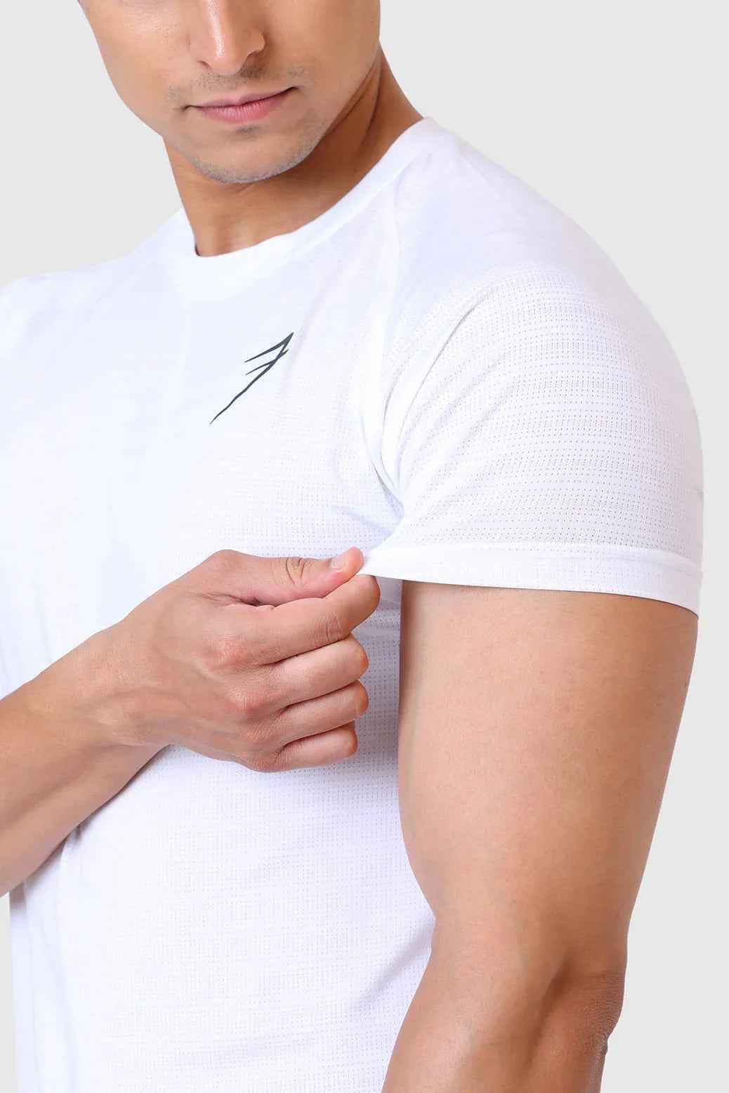 White Ember T-shirt by Fuaark Nz, showcasing a casual fit with a simple design, made from comfortable fabric.