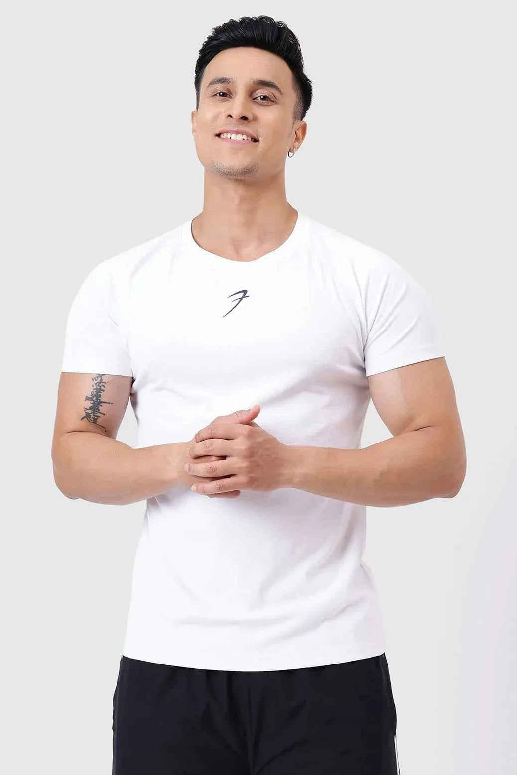 White Grain T-shirt by Fuaark Nz, stylish unisex tee with a comfortable fit, perfect for casual wear.
