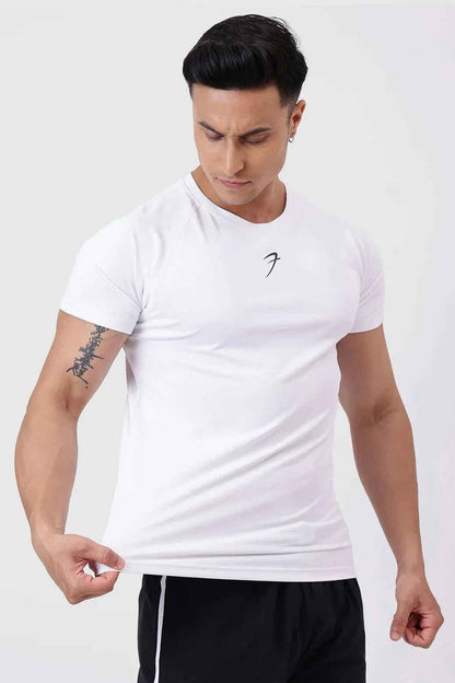 Fuaark Nz Grain White T-shirt, stylish and comfortable unisex tee with a simple design, perfect for casual wear.