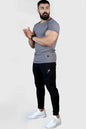 Grey Legacy Scoop Neck T-shirt by Fuaark Nz, showing a casual fit and soft fabric on a neutral background.