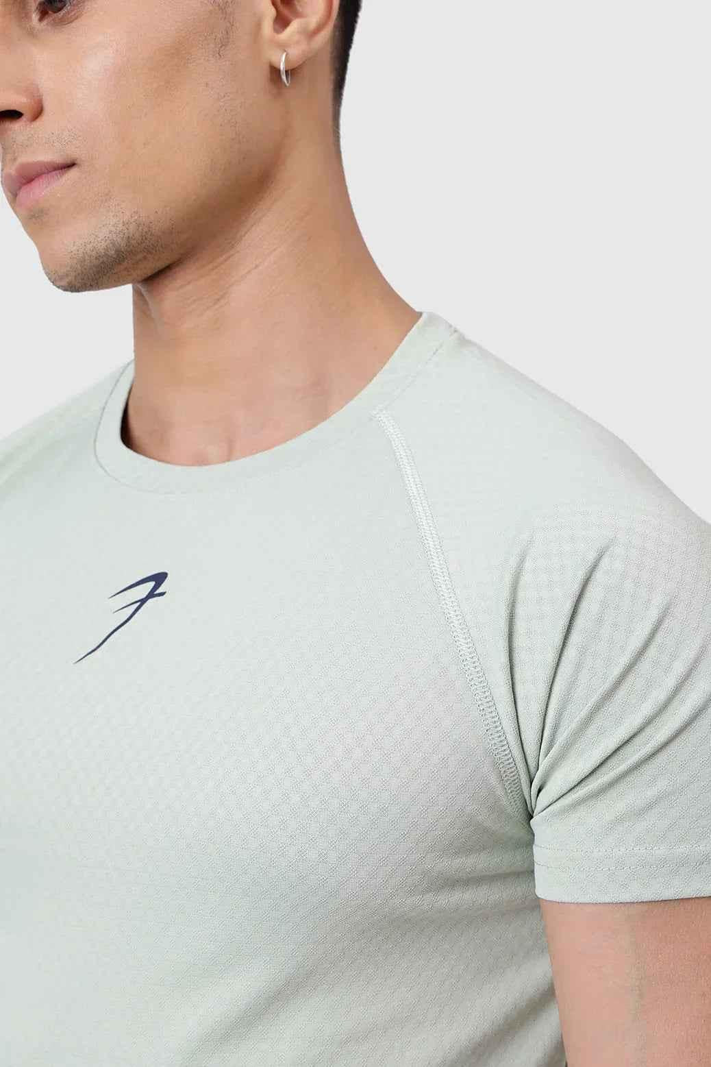 Light green grain T-shirt by Fuaark Nz, casual cotton tee with comfortable fit, perfect for everyday stylish wear.