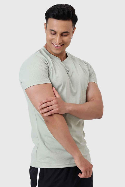 Light green grain T-shirt by Fuaark Nz featuring a comfortable fit and stylish design, perfect for casual wear.
