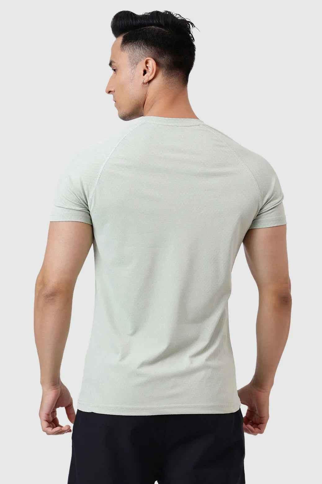 Light green Grain T-shirt by Fuaark Nz, casual cotton t-shirt with comfortable fit and stylish design for everyday wear.