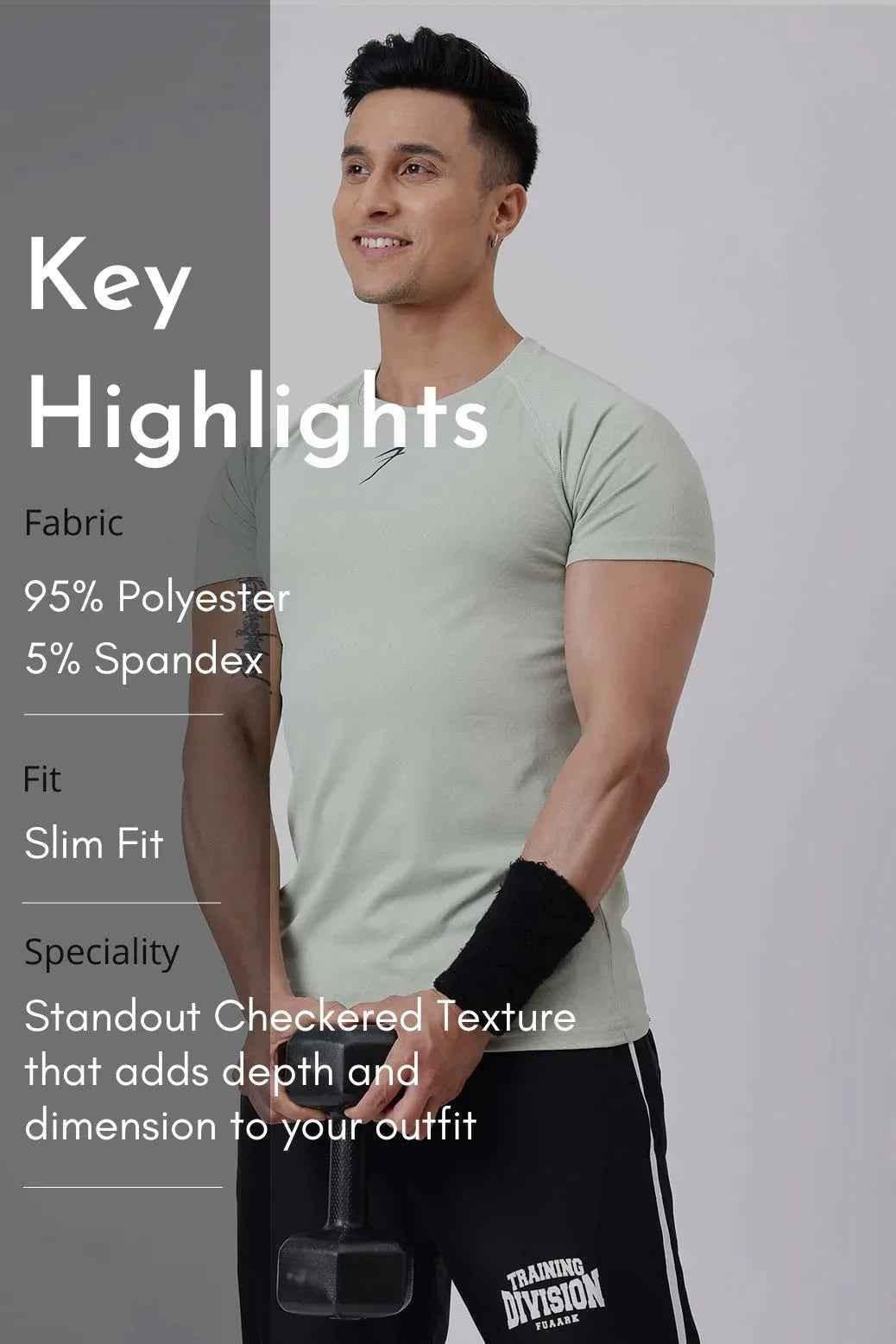 Light green grain T-shirt by Fuaark Nz, casual men's T-shirt with comfortable fit and stylish design, perfect for everyday wear.