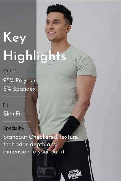 Light green grain T-shirt by Fuaark Nz, casual men's T-shirt with comfortable fit and stylish design, perfect for everyday wear.