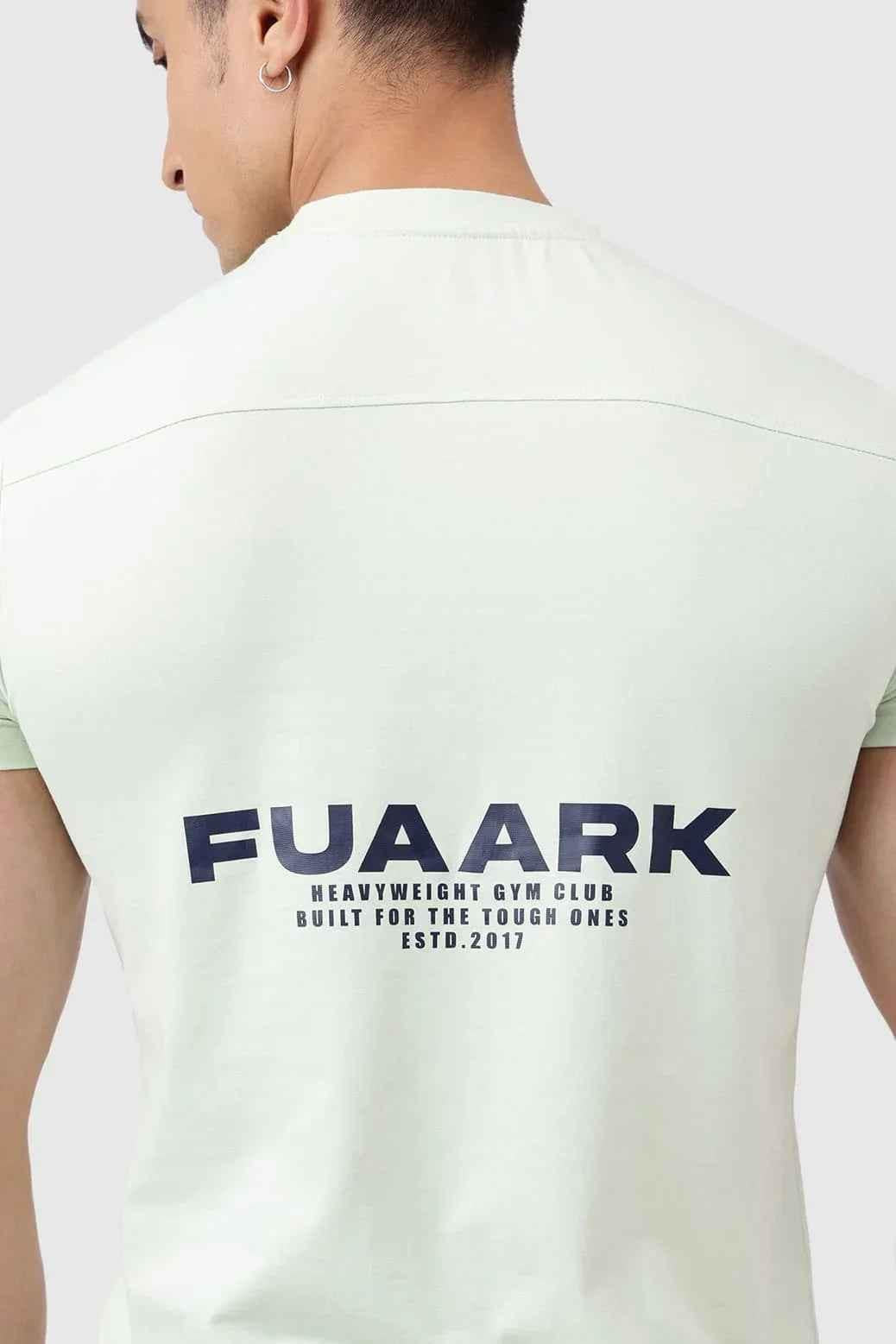 Light green Pulse T-shirt by Fuaark Nz, trendy and comfortable casual T-shirt with a relaxed fit and soft fabric.
