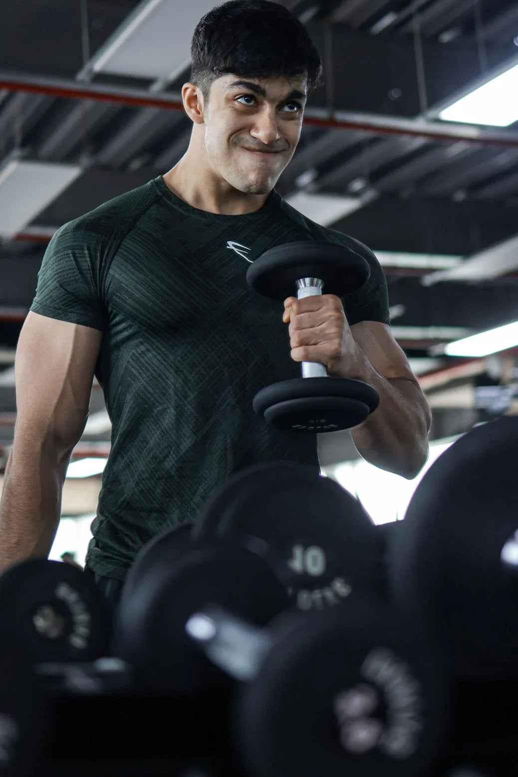 Green Ozone Jacquard T-shirt from Fuaark Nz, featuring detailed woven patterns and a comfortable fit.