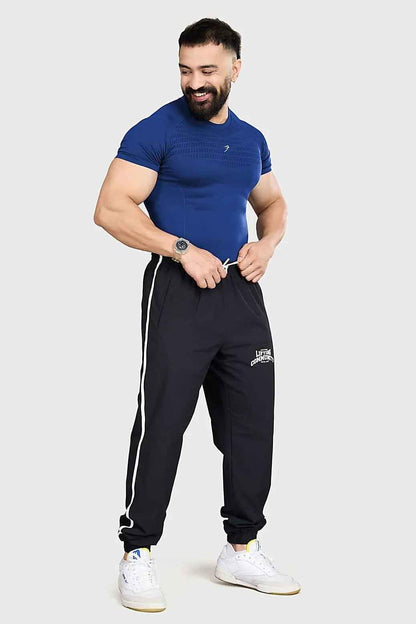 Blue Power Seamless T-shirt by Fuaark Nz with logo, fitted design, and smooth fabric visible on the front.
