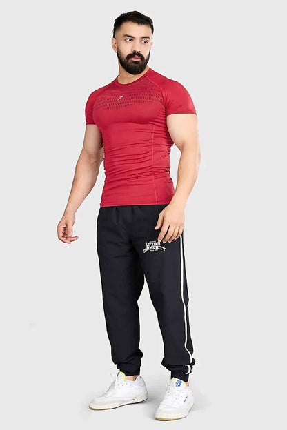 Red Fuaark Nz Power Seamless T-shirt with logo, fitted design, and smooth fabric visible in the image.
