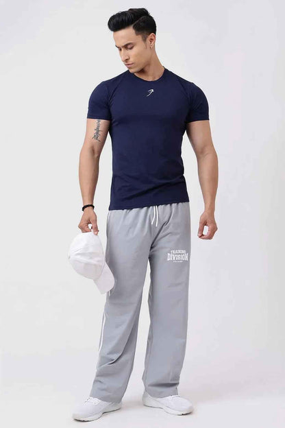 Navy Pulse T-shirt by Fuaark Nz, casual T-shirt with a modern design, displayed on a plain background.