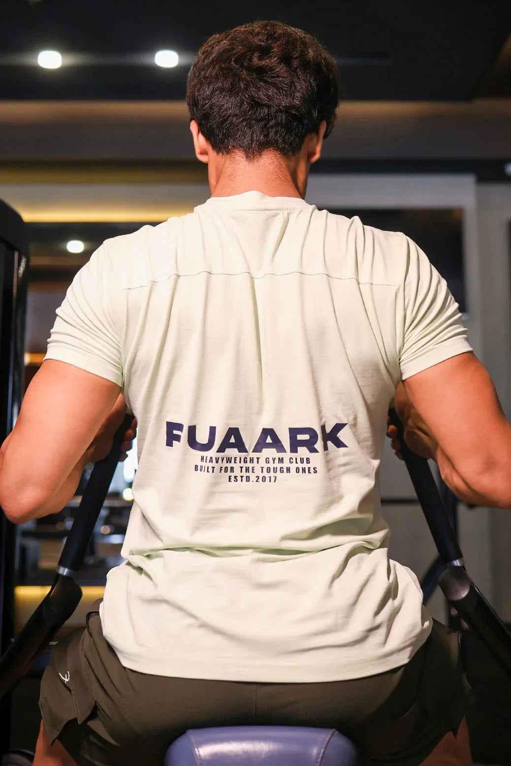 Fuaark Nz Pulse White T-shirt for men, soft cotton fabric, casual fit, perfect for everyday comfort and stylish wear