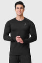 Black Rush Fullsleeves T-shirt by Fuaark Nz, casual long-sleeve shirt with a comfortable fit and simple design.