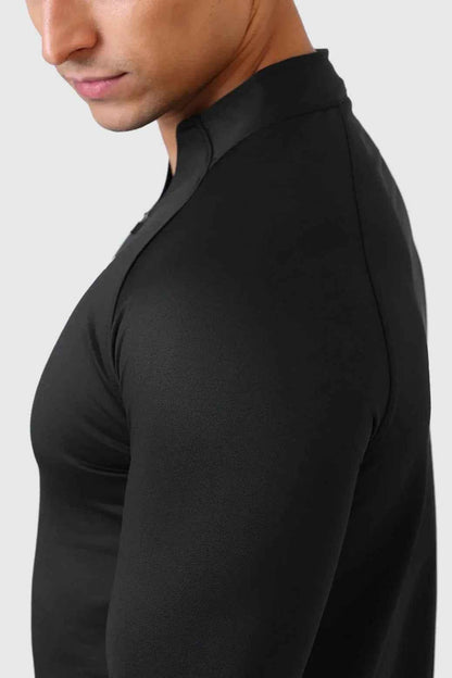 Black Rush Pullover T-shirt by Fuaark Nz, showcasing a comfortable, casual fit with a simple design.