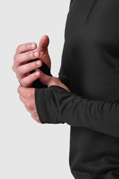 Black Rush Pullover T-shirt by Fuaark Nz, featuring a comfortable fit and casual style, shown on a plain background.