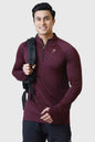Fuaark Nz Rush Pullover Wine T-shirt featuring a stylish design, soft fabric, and comfortable fit in a deep wine color.
