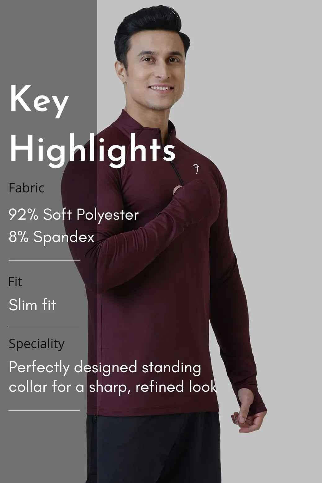 Fuaark Nz Rush Pullover Wine T-shirt featuring a stylish design, displayed on a plain background.