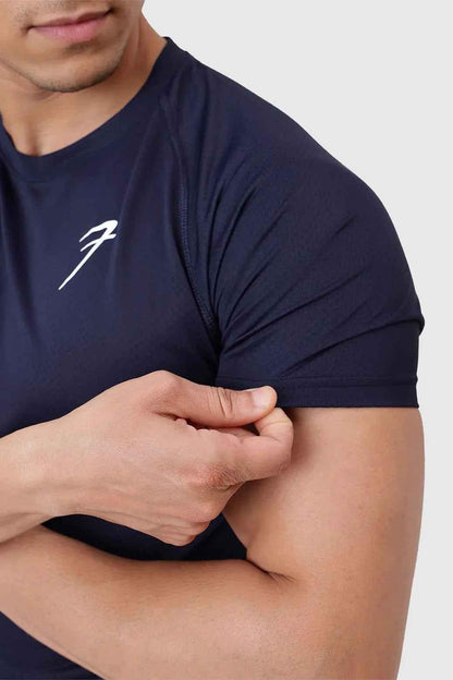 Slate navy T-shirt by Fuaark Nz, showcasing a stylish and comfortable wardrobe essential with a classic crew neck design.