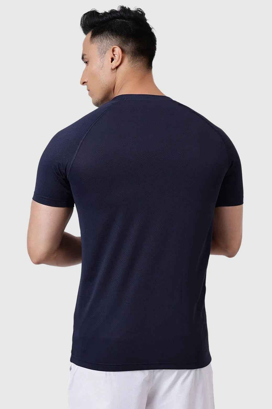 Slate navy T-shirt by Fuaark Nz, stylish and comfortable men's T-shirt, showcasing a soft fabric and casual fit.