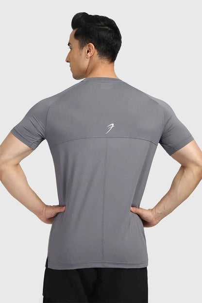 Fuaark Nz grey T-shirt for men, featuring a sleek design, casual fit, and comfortable fabric for everyday wear.