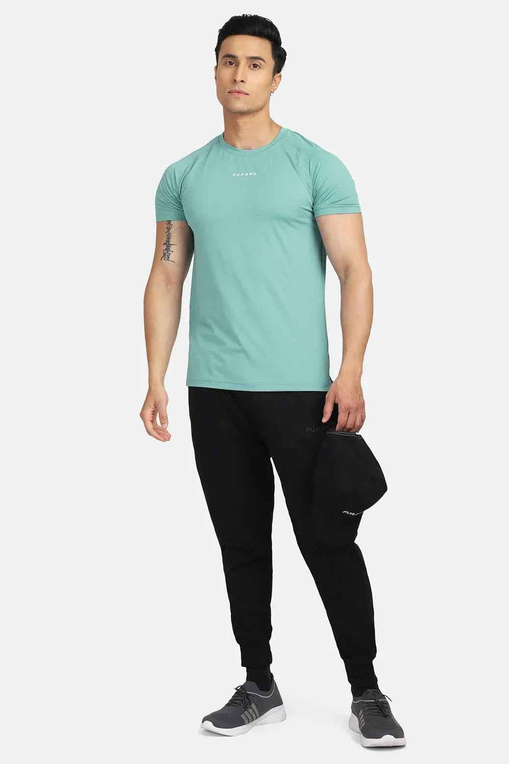 Green Sleek T-shirt by Fuaark Nz, casual short-sleeve T-shirt with a smooth fit and minimalist design.